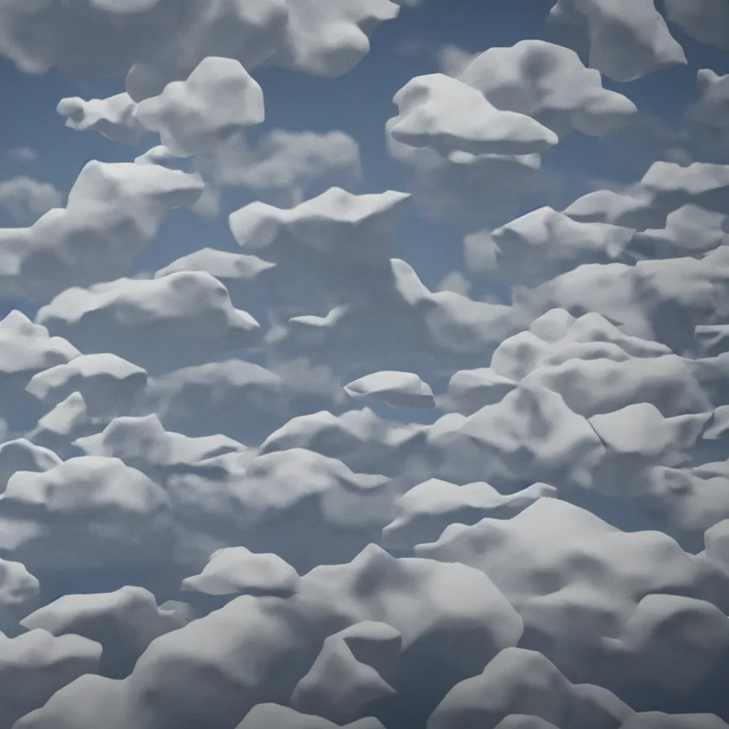 Image similar to photo of a origami hill, realistic origami clouds. impressive, majestic, very atmospheric, cinematic, stunning, masterpiece, romantic, trending in artstation, very detailed. 4 k