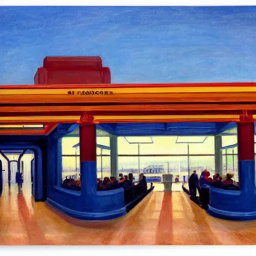 Image similar to San Francisco Airport by Edward hopper