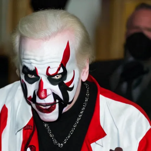 Image similar to juggalo ICP Joe Biden