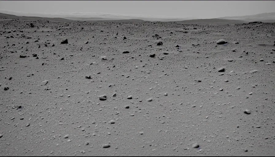 Prompt: photograph from the surface of mars,