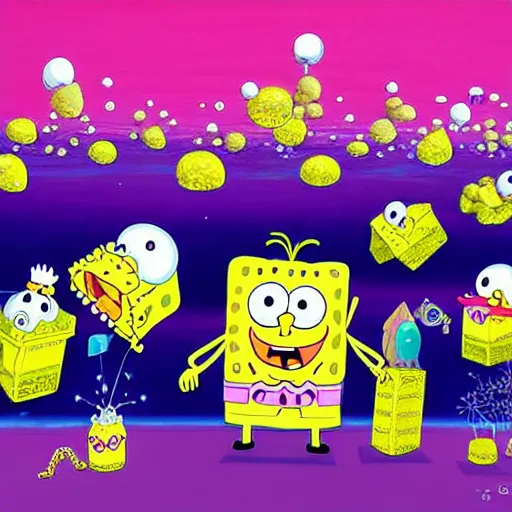 Image similar to spongebob by chiho aoshima