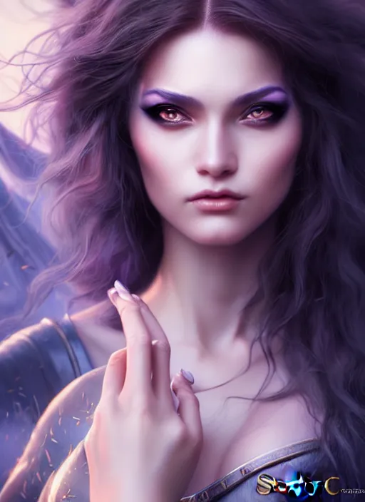 Prompt: photo of a gorgeous young sorceress in the style of stefan kostic, realistic, sharp focus, 8k high definition, insanely detailed, intricate, elegant, art by stanley lau and artgerm, sigma 85mm art