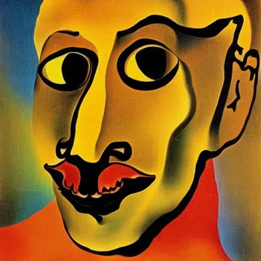 Image similar to expressionism, salvador dali