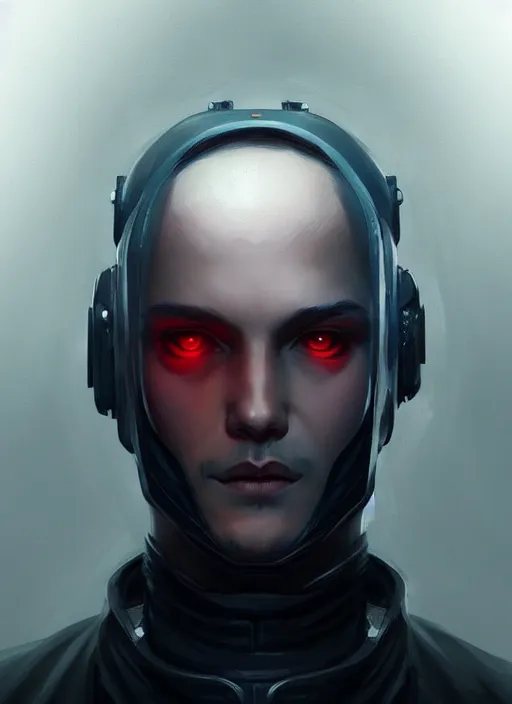 Image similar to « a portrait of cyberpunk lenin, glowing eyes, a digital painting by charlie bowater, featured on cgsociety, fantasy art, behance hd, wiccan, artstation hd »