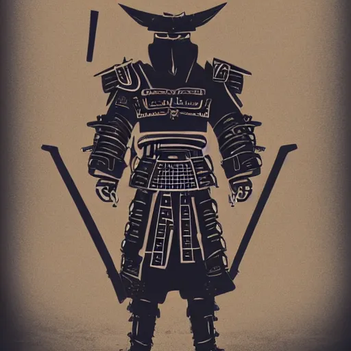 Image similar to a techno samurai