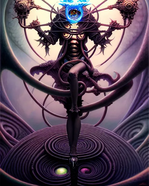 Image similar to death the tarot card, fantasy character portrait made of fractals, ultra realistic, wide angle, intricate details, the fifth element artifacts, highly detailed by peter mohrbacher, hajime sorayama, wayne barlowe, boris vallejo, aaron horkey, gaston bussiere, craig mullins