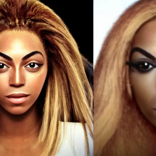 Image similar to bee with human face resembling beyonce