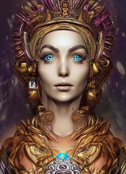 Image similar to The Goddess of Reality, detailed digital art, trending on Artstation