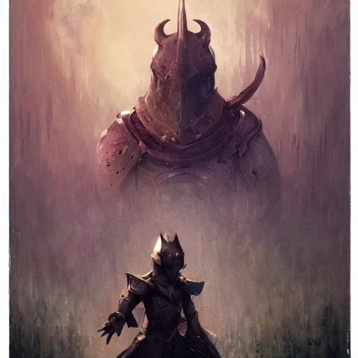 Image similar to mouse wearing a knight armor, ethereal horror fantasy art by greg rutkowski and magali villeneuve and claude monet detailed,