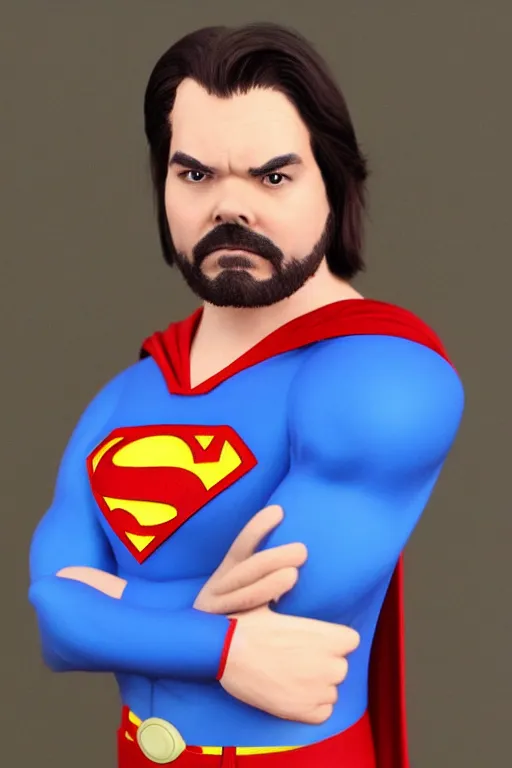 Image similar to matt berry as superman, highly detailed face