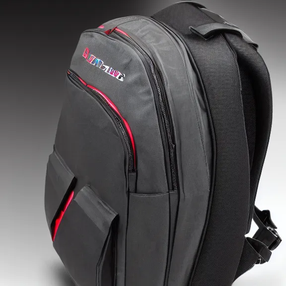 Prompt: RGB gaming backpack manufactured by the company Razor