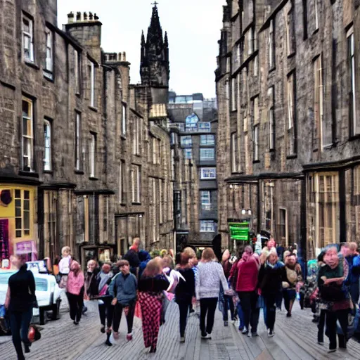 Prompt: HD, edinburgh royal mile, innate style