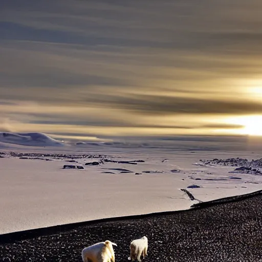 Image similar to the arctic by Ted Harrison