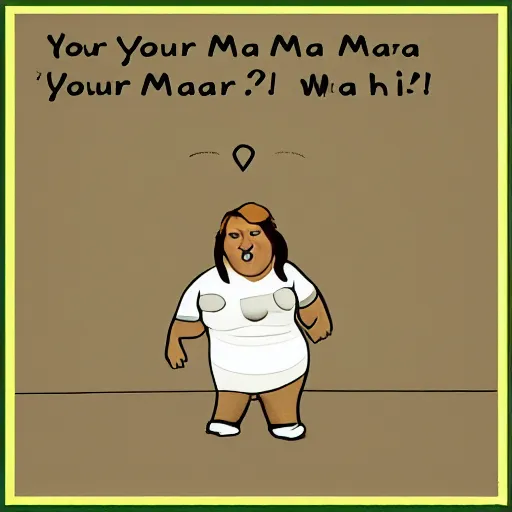 Image similar to your mama is so fat...