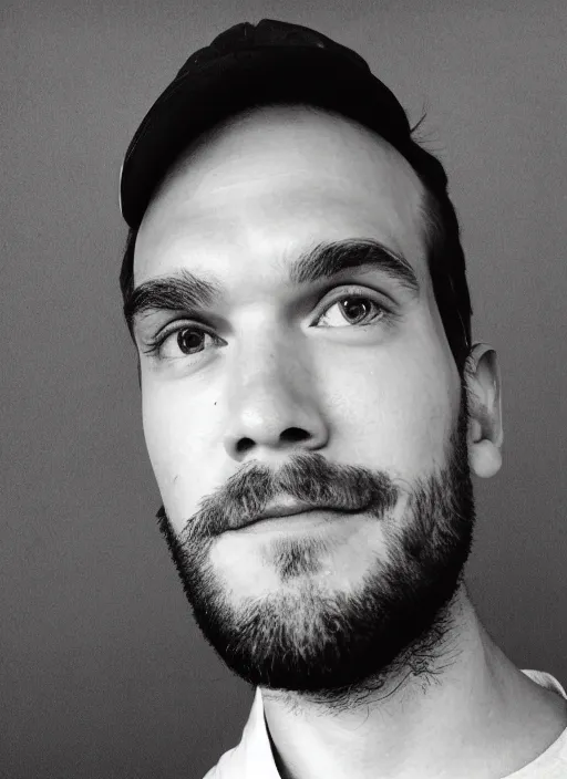 Image similar to selfie still of PewDiePie