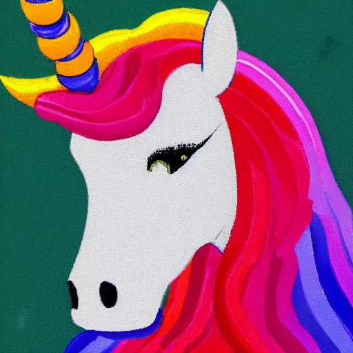 Prompt: a ( rainbow ) unicorn