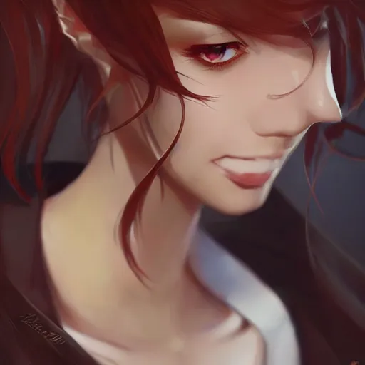 Image similar to kurisu makise, elegant, ultra highly detailed, digital painting, smooth, sharp focus, artstation, pixiv, art by Ina Wong, Bo Chen, artgerm, rossdraws, sakimichan