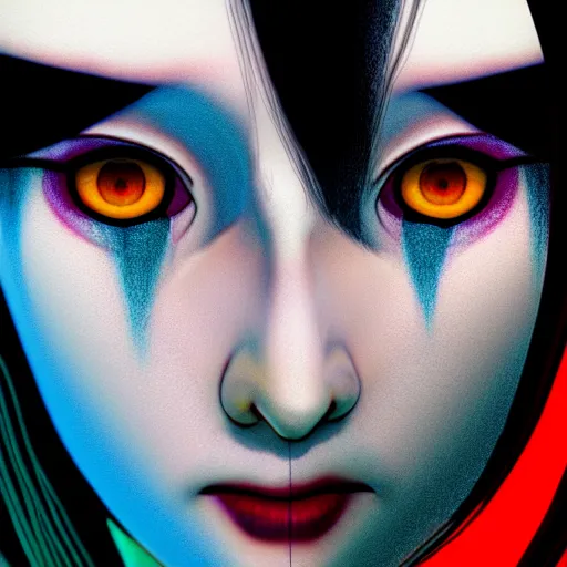 Prompt: i see you palp by junji ito, green red black blue eyes and long black hair by junji ito, painted by junji ito, rtx reflections, octane render 1 2 8 k, extreme high intricate details by wlop, digital anime art by ross tran, wide shot, composition by ross tran, lighting by wlop