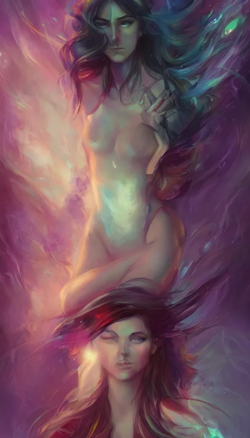 Image similar to psytrance artwork, by charlie bowater