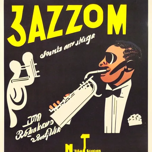 Prompt: vintage poster of jazz show