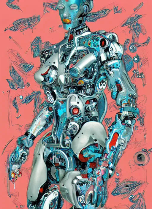 Image similar to cyborg by James Jean