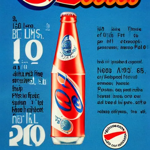 Image similar to a 1990's advertisement for pepsi