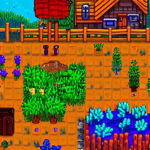 Prompt: concept art of stardew valley, digital art, beautiful, 8k hd