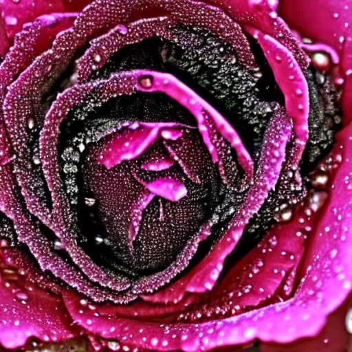 Image similar to dew on a rose