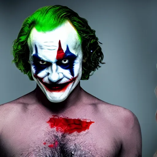 Image similar to mimmo rottela as joaquin phoenix joker