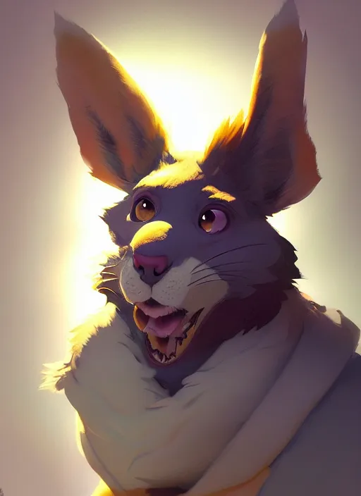 Image similar to a beautiful portrait of an anthropomorphic fursona furry disney character by cory loftis, fenghua zhong, ryohei hase, ismail inceoglu and ruan jia. volumetric light, artstation