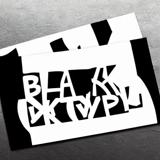 Image similar to black on white graphic design sticker in style of eric hu, y 2 k, brutalism, acid, techno