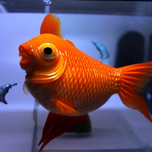 Image similar to bionic goldfish robot,
