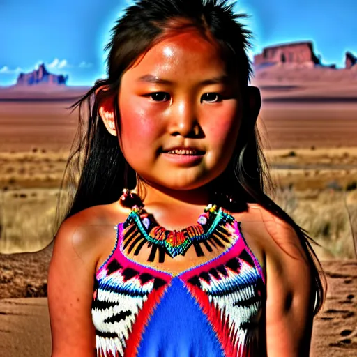 Prompt: navajo girl photo