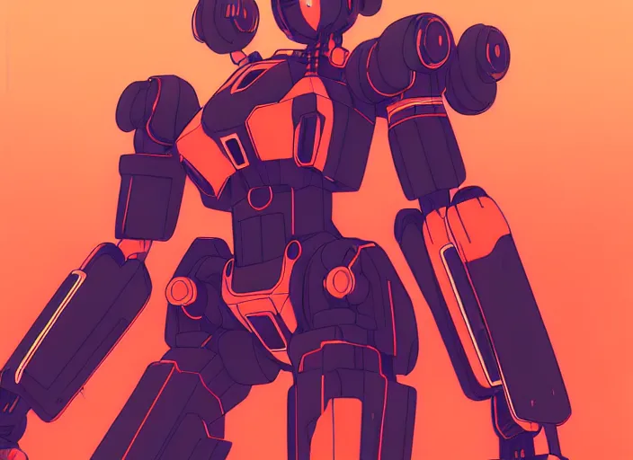 Prompt: anime girl with battle mech,Karolis Strautniekas, omoide emanon, tsuruta kenji, murata range,kawaii, kyoto animation, manga, intricate, detailed, studio lighting, orange red black white, gradation,editorial illustration, matte print, Ilya Kuvshinov