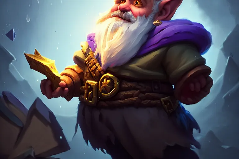 Prompt: [ important ] amazing masterclass portrait of a funny gnome ], hearthstone splash art, deiv calviz, splash art, natural light, elegant, intricate, fantasy, atmospheric lighting, by greg rutkowski, hearthstone splash art, hd wallpaper, ultra high details, cinematic composition, professional master piece made in one year