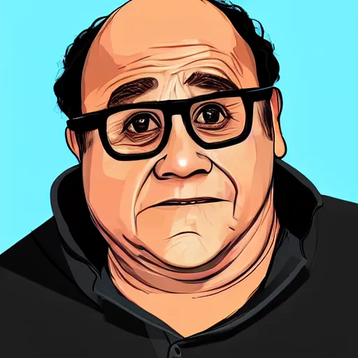 Image similar to danny devito, vectorart, gta 5,