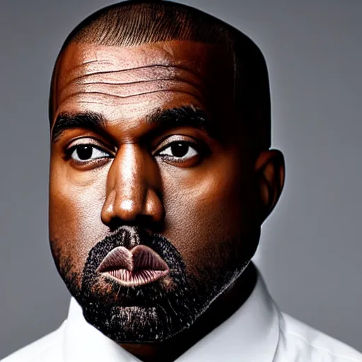 Prompt: professional head shot of kanye west wearing advanced power armor, white background, 8 k, very detailed, very intricate,