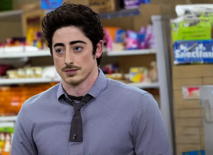 Image similar to film still of ben feldman as jonah simms in superstore 2 0 1 5