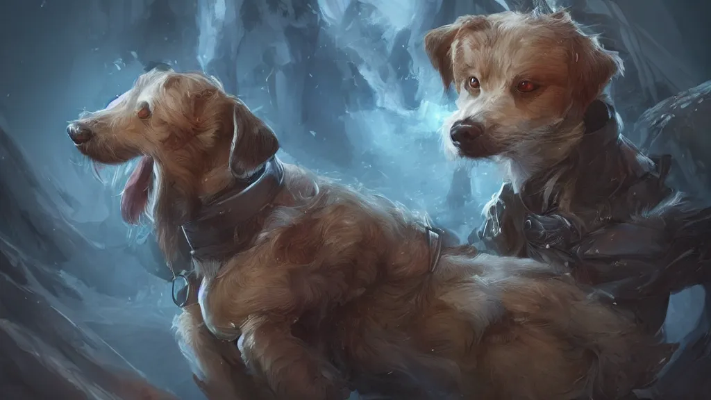 Prompt: dog, fantasy artwork, award winning, very very very very very very very beautiful, artstation