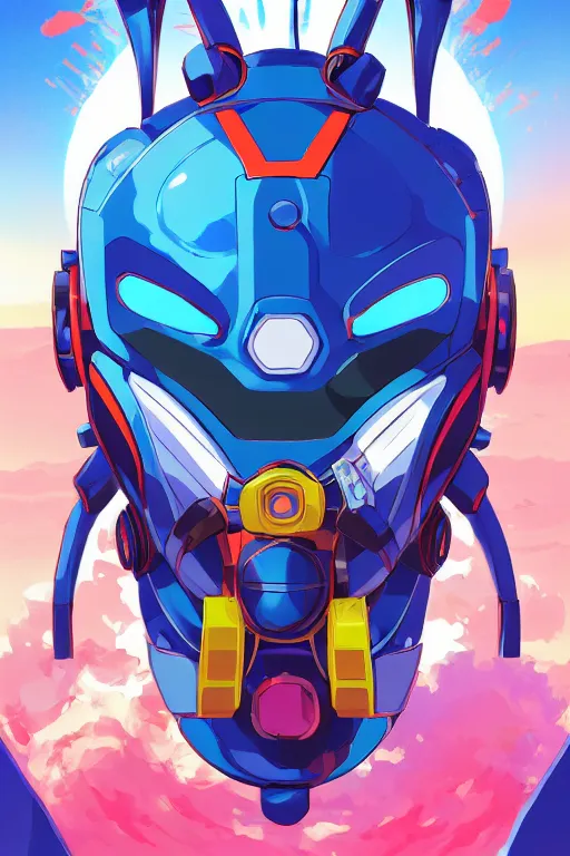 Image similar to robot ninja mask helmet megaman x zero rockman 2 0 2 2 switch game boss legacy collection fanart artsation, art gta 5 comics, behance hd by jesper ejsing, by rhads, makoto shinkai and lois van baarle, ilya kuvshinov, rossdraws global illumination ray tracing