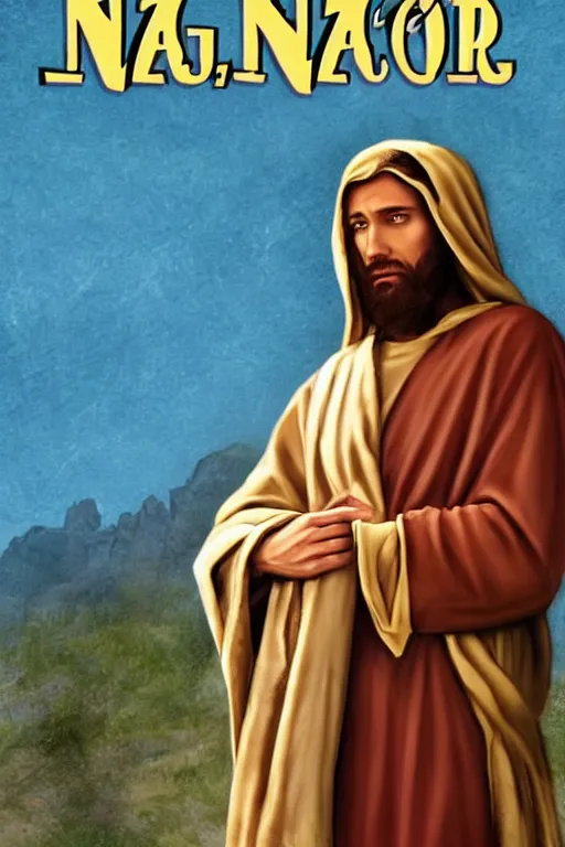 Image similar to jesus of nazareth on a nancy drew book cover