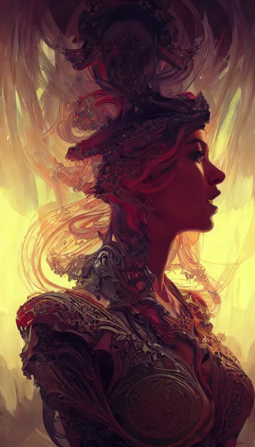 Image similar to abstract, fame of thrones, lord of daggers, neon, fibonacci, sweat drops, insane, intricate, highly detailed, digital painting, artstation, concept art, smooth, sharp focus, illustration, Unreal Engine 5, 8K, art by artgerm and greg rutkowski and alphonse mucha