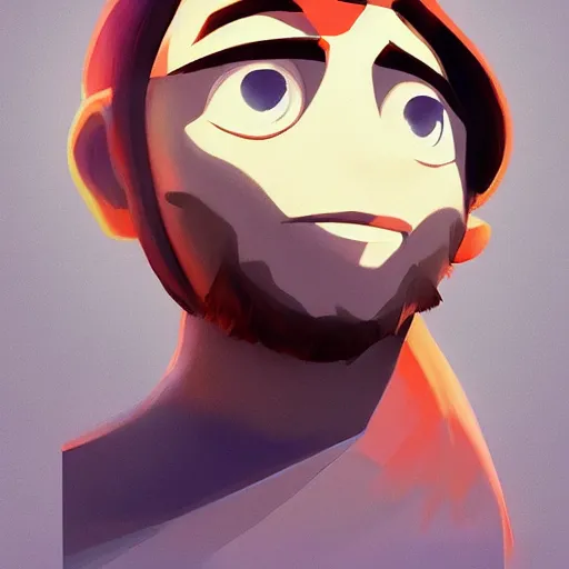 Image similar to face icon stylized minimalist nintendo, loftis, cory behance hd by jesper ejsing, by rhads, makoto shinkai and lois van baarle, ilya kuvshinov, rossdraws global illumination