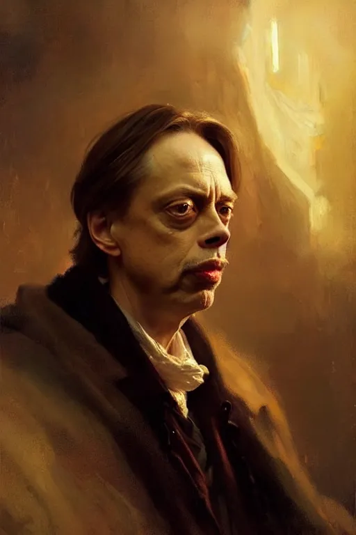 Image similar to beautiful portrait half steve buscemi artisan loaf of sourdough bread, art by anders zorn, wonderful masterpiece by greg rutkowski, beautiful cinematic light, american romanticism thomas lawrence, greg rutkowski