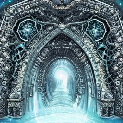 Prompt: a celestial gate. hyper detailed.