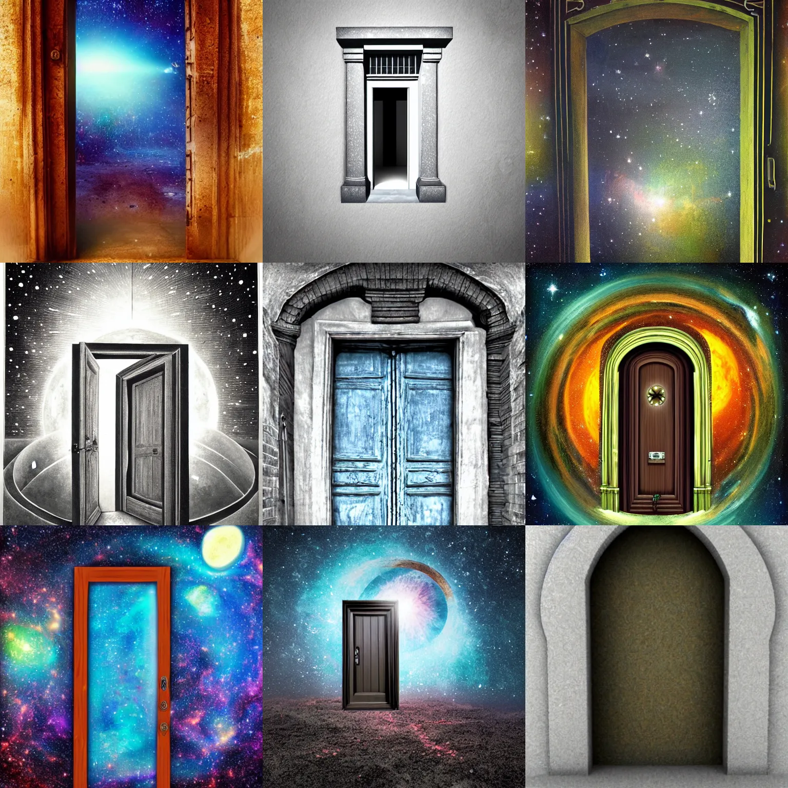 Prompt: doorway to the cosmos