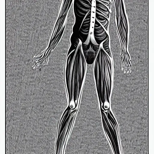 Image similar to human anatomy by junji ito