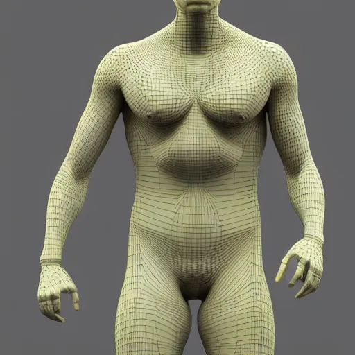 Image similar to human figure, highly detailed photorealistic 3d render hyper realism 8k octane