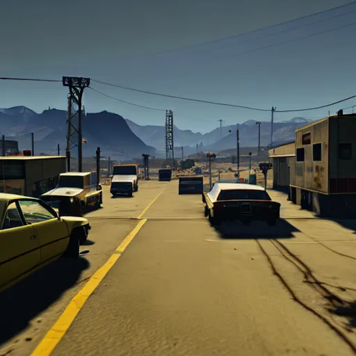 Prompt: breaking bad in gta v, global lighting, cinematic lighting, uhd.