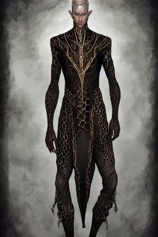 Image similar to beautiful full body portrait of a human - giraffe hybrid male wizard, scaley!! black onyx skin, wearing a fancy tunic, by wlop and artgerm, steampunk fiction, detailed deep black eyes, space background, trending, on artstation.